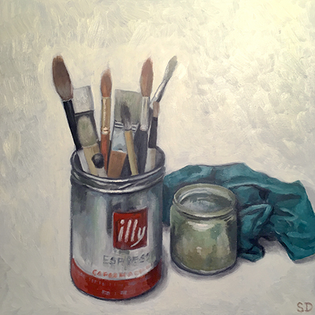 Brushes, Pot and Rag