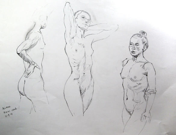 life drawing 3x5 min