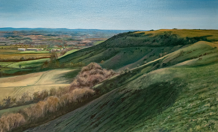 looking west from ditchling beacon